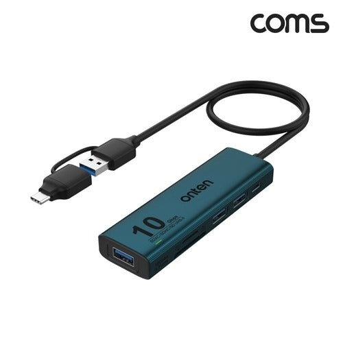 High-Quality 6-in-2 Cable Earthing USB Hub C-Type to USB3.2 Gen2 10Gbps Card Reader Multi-Hub WFLU8K