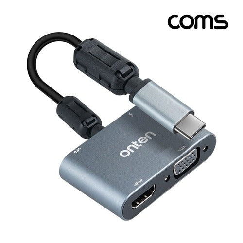 High-Quality 5-in-1 C-Type Multi Converter Display Conversion C-Type VGA HDMI Multi Card Converter W