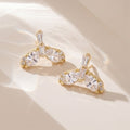 SK Stoa Guitar [Jua Yan] 14k Plated Silver 925 Mini Earring Whale Tail Pink White Gold 635203