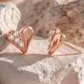 SK Storeya Guitar [JuyanaYun] 14k Plated Silver 925 Mini Heart Earrings Pink White Gold 635203