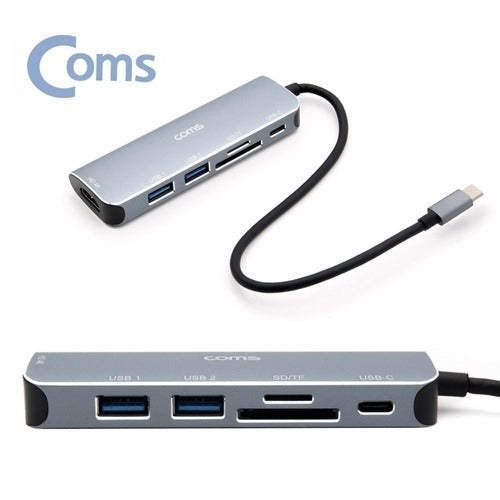 SK Storea Guitar High-Quality BC Type Multi-Docking Hub Adapter USB HDMI SD TF 6in1 C-Type WFHU53U63