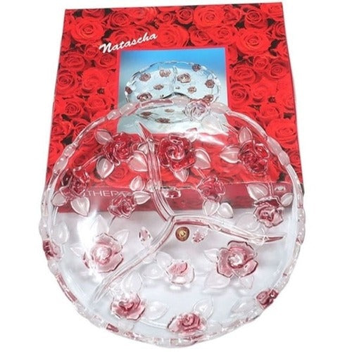 SK Storea Guitar High-quality Vitreous Glass Dishes Divided 3 compartments Plate 33.5cm Side Dish Di