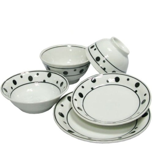 SK Storea Kitchen High-quality Ceramic 5P Plate Rectangular Dishes Side Plate Bowl CeramicPlate Home