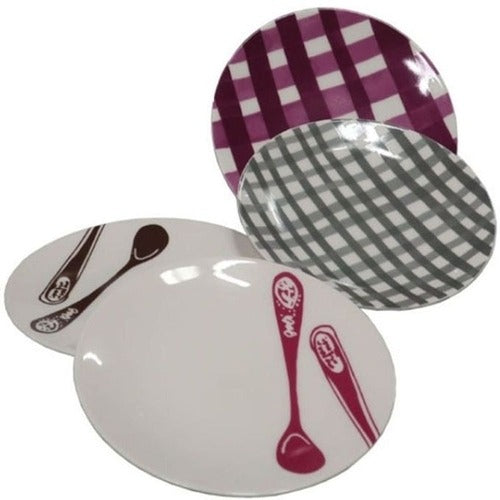 SK Storea Guita high-quality dishes 4p set side dish checker spoon bowl cup porcelain side plate ser