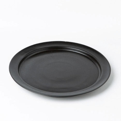 SK Store Guitar High-Quality Ceramic Heritage Round Large Bowl Single Plate Black 30cm Plating Dish 