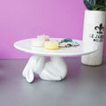 SK Store Guitar High-quality Party Rabbit-shaped Ceramic Cake Plate Single-layer Stand Cake Tray Par