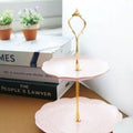 SK Stoa Guitar High-Quality Cake Dessert Café Pink 2-Level Stand Plate Tray 2-LevelCakeStand CakePla