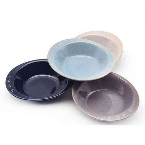 SK Storea Guitara High-Quality Salad Ceramic Plate Tableware Side Dish Plate Ceramic Plate Plate Set