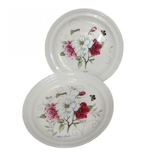SK Storea Guita High-Quality Ceramic Tableware Flower Pattern Dish Side Dish Ceramic Dish Round Dish