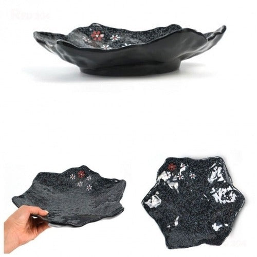 SK Storage Acoustic Guitar High-Quality Melamine Dishes Salad Plate Side Dish Dessert Dish Chilled F