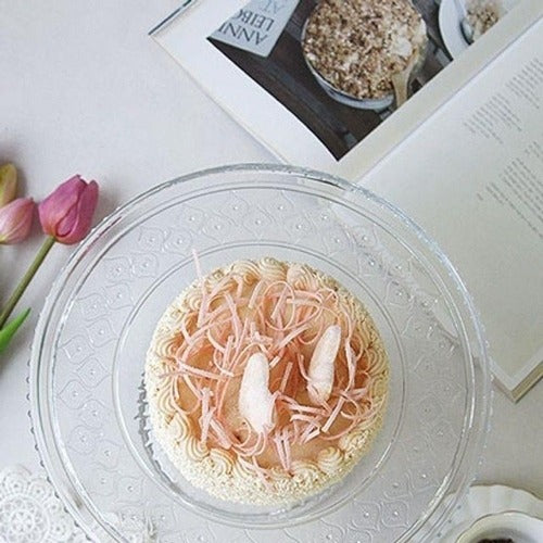 SK Store Guitar High-Quality Cutting Diamond Decorated Cake Stand Party Plate 1-Stage Cake Stand WFL