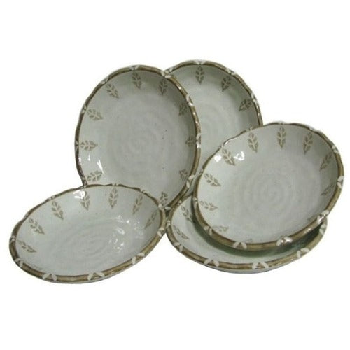 SK Storea Acoustic High-Quality 5P Leaf Cutlery Porcelain Side Dish Plate Set WFLX77Z635312