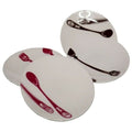 SK Storea guitar high-quality plating 16cm plate 4P ceramic side dish round ceramic plate side dish 