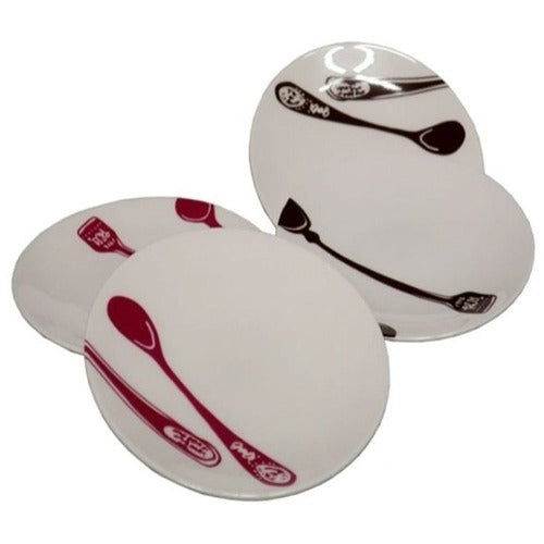 SK Storea guitar high-quality plating 16cm plate 4P ceramic side dish round ceramic plate side dish 