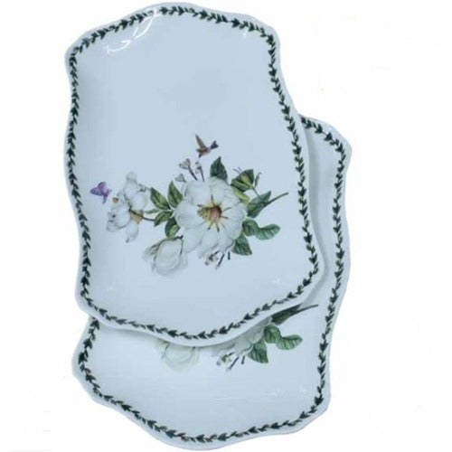 SK Storea Guitara High-Quality Oval Plate 27cm Fish Plating 2P Ceramic Sharing Dish Side Dishes WFLX