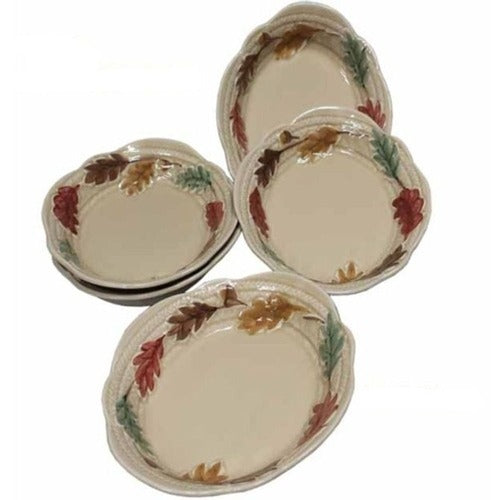SK Storea guitar high-quality oval plating ceramic fish plating 20cm plate 5P sharing dish side dish