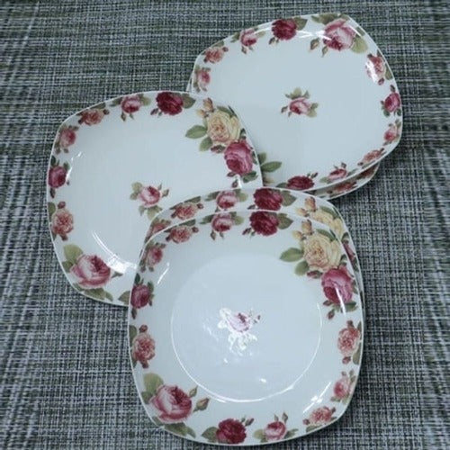 SK Store Guitar High-Quality Cuff Rose 17cm Porcelain Plated Plate 5P WFLXEBZ635312