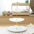 SK Store Guitar High-Quality Gold 3-tier Cake Dessert Macaron Plate Tray Stand CakeStand WFLYAW56353