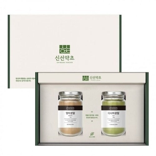 SK Store Guitar High-Quality Fresh Herbs Premium Natural Seasoning 2 Types Gift Set Anchovy Kelp Mid