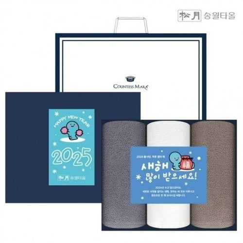 SK Store Guitar High-Quality Songyue Towel 2025 New Year Greeting Card Handkerchief Gift Set Shoppin