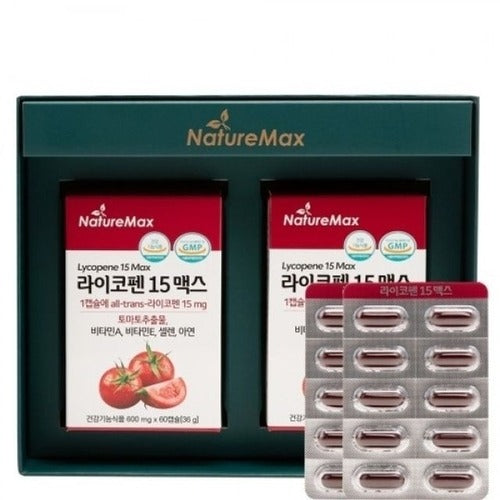 SK Store Guitar High-Quality Nature Max Lycopene 15 Max Gift Set 60 Capsules 2 Bottles New Year's Gi