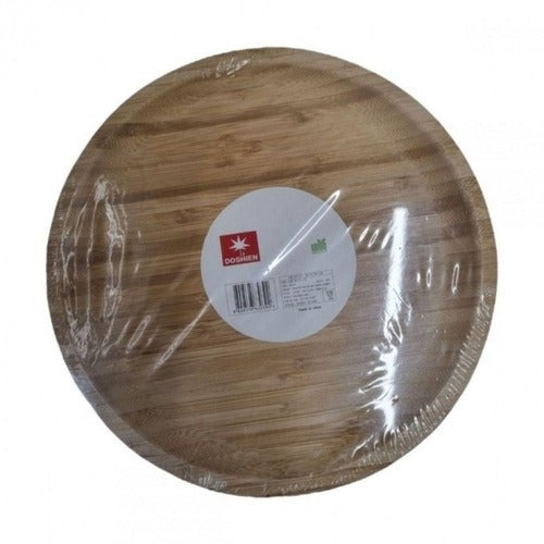 SK Stoah Fiddle High-Quality Wood Circular Snack Plate Multi-Use Tableware Tray WFM3EAA635312