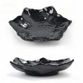 SK Storea Guitar High-quality Black Melamine Dish Food Dish Cafe Dish Brunch Dish Fruit Dish Plate W