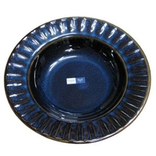SK Storea Acoustic High-Quality Round Blue Plate Chilled Tableware Bowl Porcelain PorcelainPlate Sha