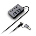 SK스토아 기타 고품질 멀티 USB 허브 데이터 C 타입 3.2 고속 C타입 USB 허브 4포트 USB 허브 개별 전원 허브 WFOEHAT635312