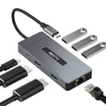 SK스토아기타 고품질 멀티포트 C 타입 멀티 허브 도킹스테이션 USB C타입멀티허브 USBC타입허브 WFOEHUG635312