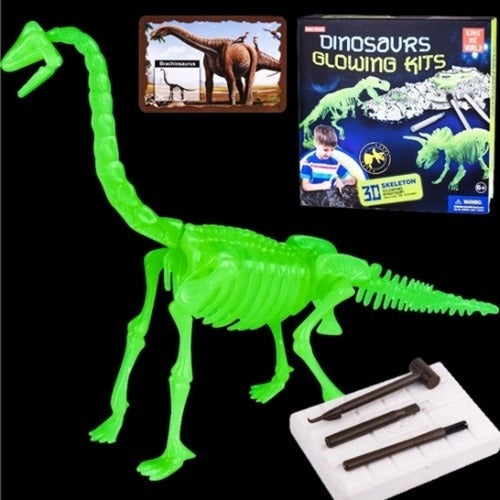 SK Stoa Guitars High-Quality DINOSAUR GLOWING KITS Brachiosaurus NO.803 Fossil Excavation Glowing Sc