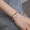 MaryGreen 925 Silver Legal Sterling Silver Bracelet With Heart Pendant 635875