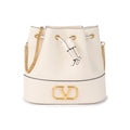 Valentino 26SS gold V-logo chain bucket bag Ivory 8W2P0T83 HPF I16636017