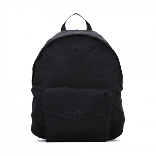 Stone Island kids logo embroidery nylon metal backpack Black L1S16 9200003 S0064 V0029636303
