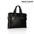 Omasharif Genuine Cowhide Leather Men's Business Document Bag Briefcase OS7005M636615