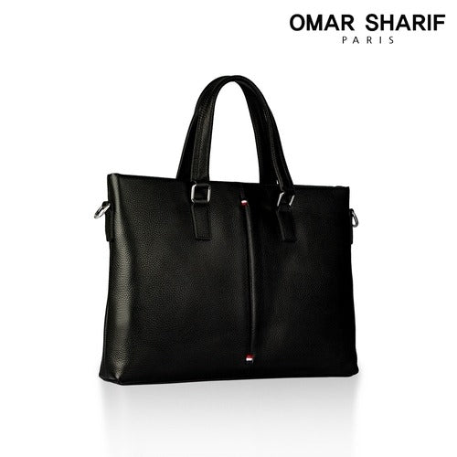 Omashariff Men's Genuine Cowhide Leather Business Briefcase OS7002M636615