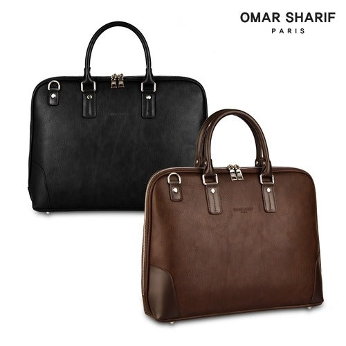 Omershapiro Men's Leather Briefcase Business Bag OS595M636615