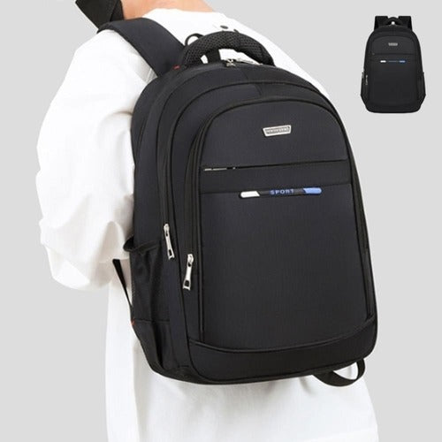 Men's Simple Casual Oxford Water-Resistant Laptop Backpack