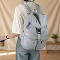Cloth Hem Genderless Everyday Multi-Purpose Backpack 636661