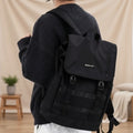 Unisex Two Buckle Polyester Laptop Storage Backpack 636661