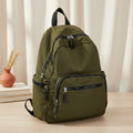 Men's and women's daily casual zippered pocket backpack 636661