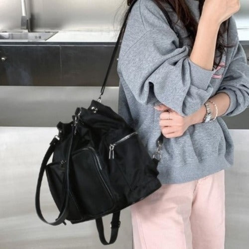 Women's daily practical two-way crossbody backpack 636661