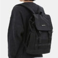 Pleated Unisex Double Buckle Polyester Notebook Bag 636661