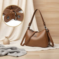 Women's texture faux leather two-way crossbody 636661