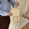 Women's Daily Pocket Leather Mini Backpack 636661