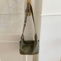 Silk-like leather crossbody bag for women