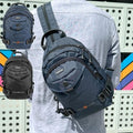 Men's Two-Way Zipper Business Cross-body Backpack 636661
