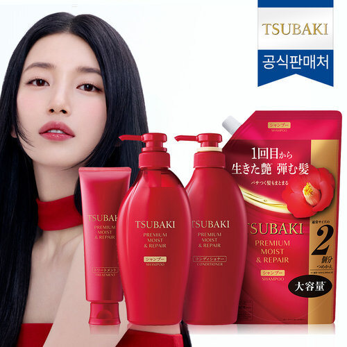 Tsubaki Premium Moist & Repair 3-Set + Shampoo Refill 600ml 636892