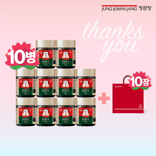 Jeong Kwan Jang Hongsam Jinggo 10 bottles 100g 10 bottles 10 shopping bags 637935