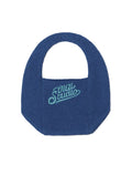 OI OAI Collection CROCHET KNIT BAG BLUE